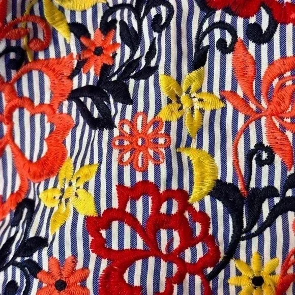 Anthropologie  Romeo & Juliet‎ Couture Embroidered Off Shoulder Dress Sz. Small - Picture 4 of 11